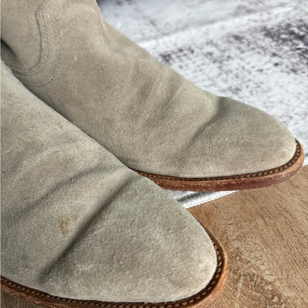 Tecovas Lucy Women's Grey Suede Ankle Boots 9.5 - Picture 8 of 11